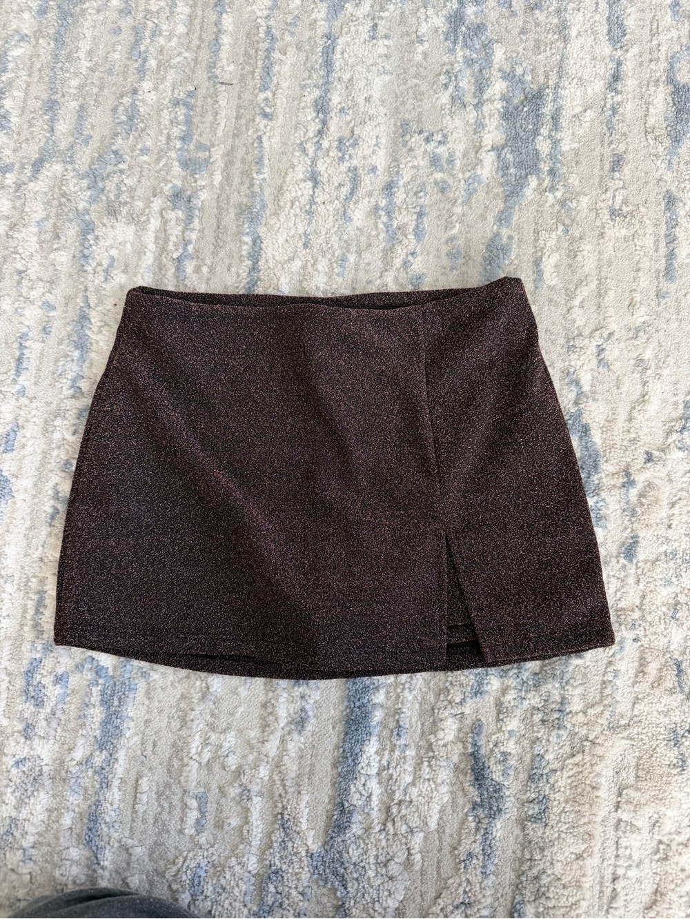 Urban Outfitters Plum/Brown Sparkle Mini skort size small